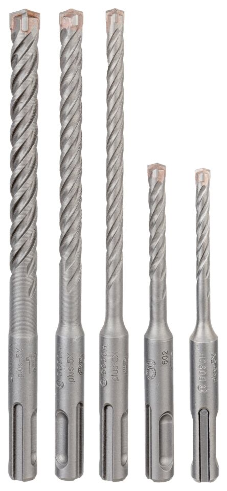 Bosch - SDS plus-5X Serisi Kırıcı Delici Matkap Ucu 5 Parça Set (5,6 x 110 mm, 6,8,10 x 160 mm)
