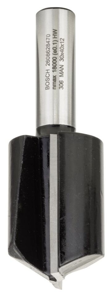 Bosch - Standard Seri Ahşap İçin Çift Oluklu, Sert Metal Ekstra Uzun Düz Freze Ucu 12*30*81mm