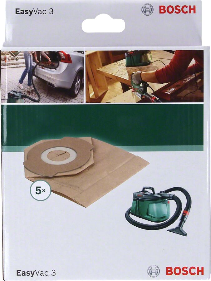 Bosch - Elektrikli Süpürgeler İçin Kağıt Toz torbası - (EasyVac 3 için uygun)