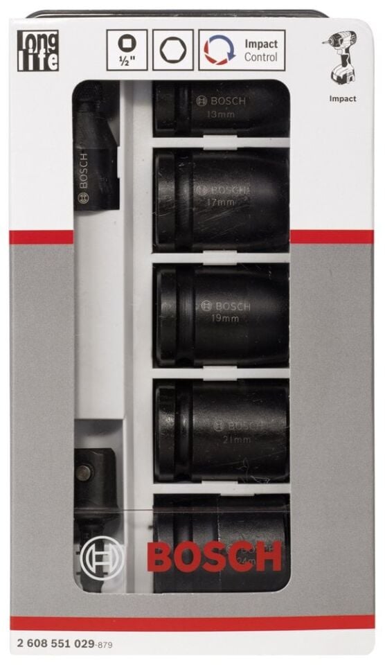 Bosch - Impact Control Serisi 7 Parçalı Lokma Anahtarı Takım Seti
