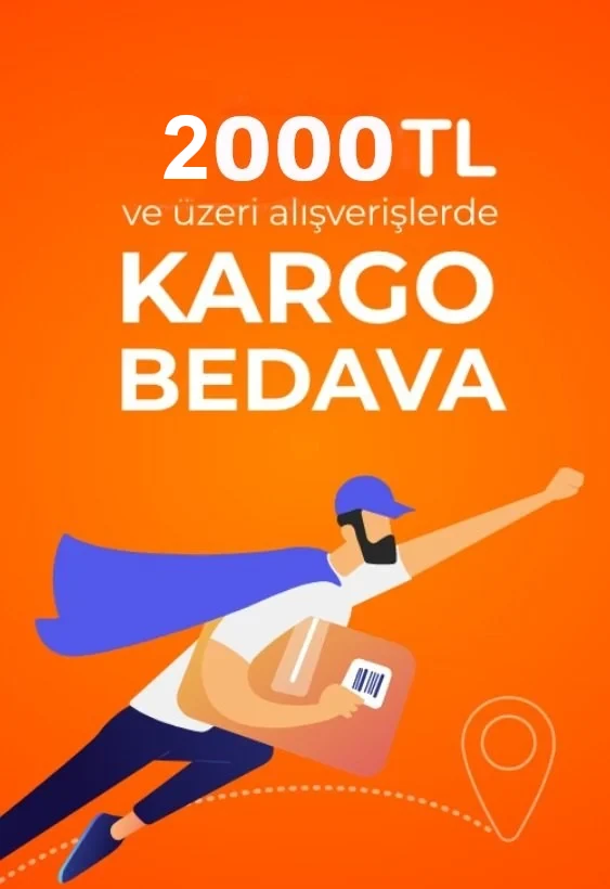 2000 TL Üzeri Kargo Bedava